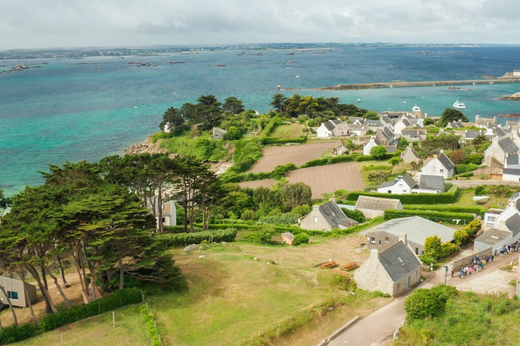 Auberge de jeunesse Ile de Batz vue aérienne