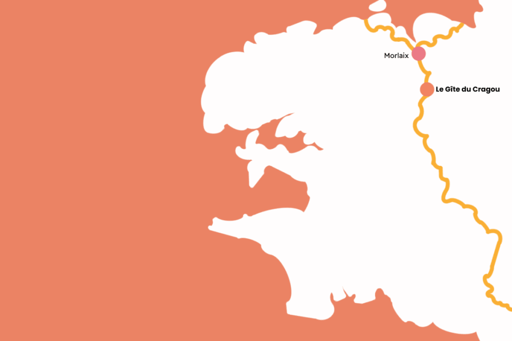 carte chemin de saint jacques compostelle bretagne gite du cragou